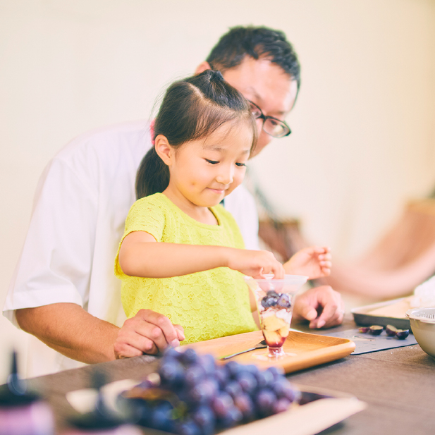 パフェ作り体験